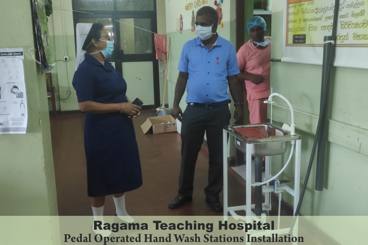 Pedal Operated Hand Wash Station Fabricate and Donation with Peradeniya Engineering 88 Batch.